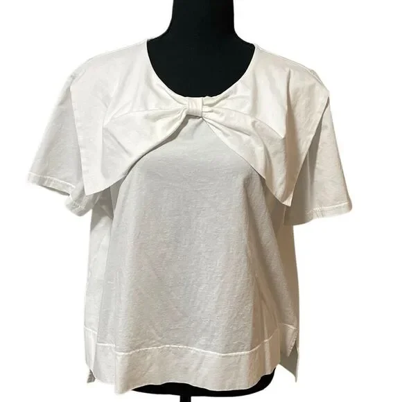Edward Achour Paris Women’s S/S Bowtie Blouse/Top